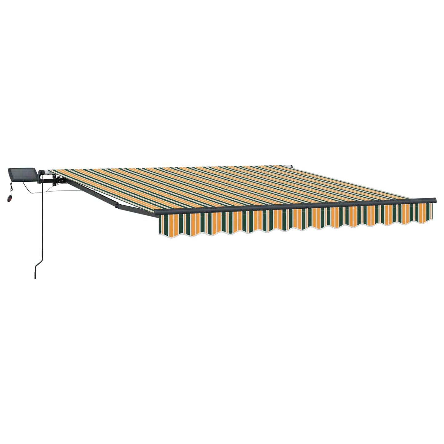 Tenda Retrattile Verde e giallo 350 x 250 cm Tessuto