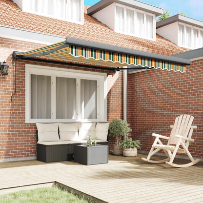 Tenda da Sole Verde e Giallo 350 x 250 x 165 cm