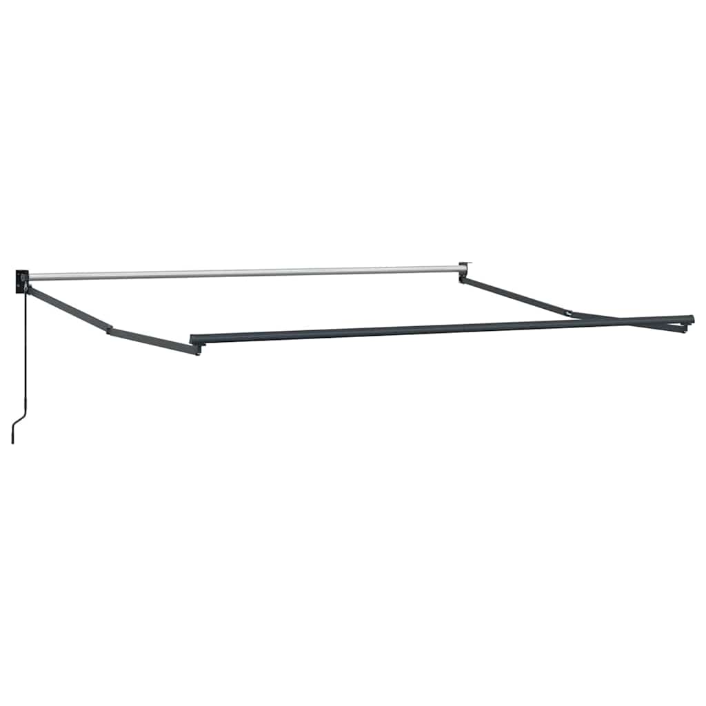 Tenda Retrattile Verde e bianco 350 x 250 cm Tessuto