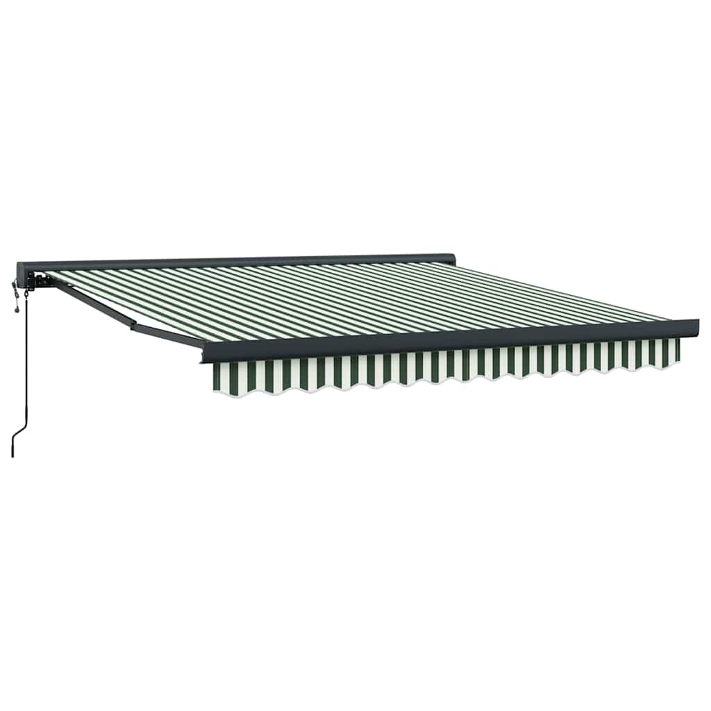 Tenda da Sole Verde e Bianco 350 x 250 x 165 cm