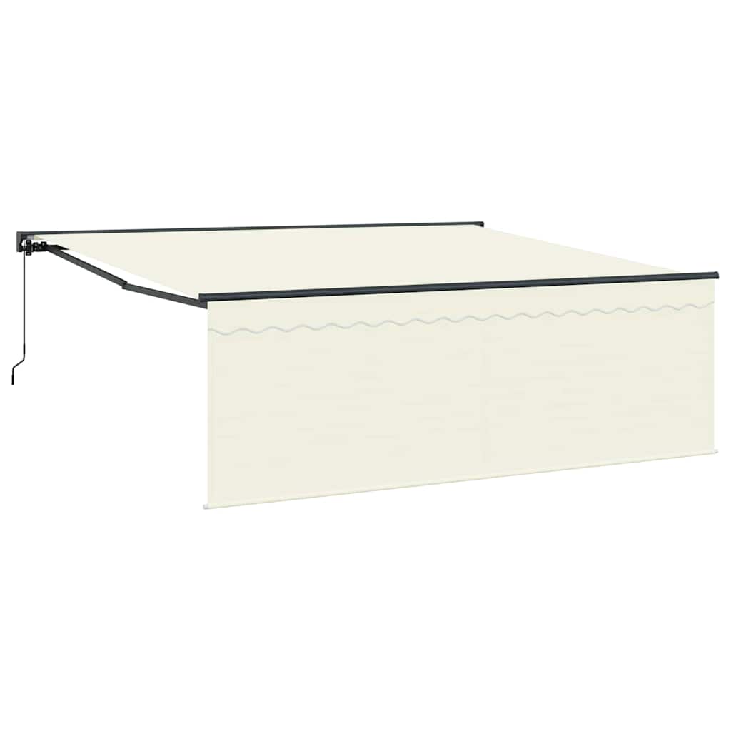 Tenda Retrattile Crema 400 Ã— 300 cm Poliestere e Alluminio