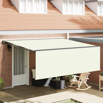 Tenda Retrattile Crema 400 Ã— 300 cm Poliestere e Alluminio