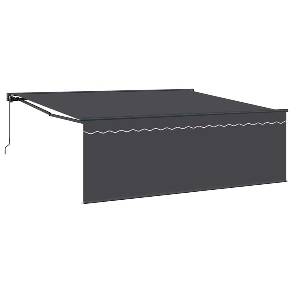 Tenda Retrattile Antracite 400 ÃƒÆ’Ã¢â‚¬â€ 300 cm Poliestere e Alluminio