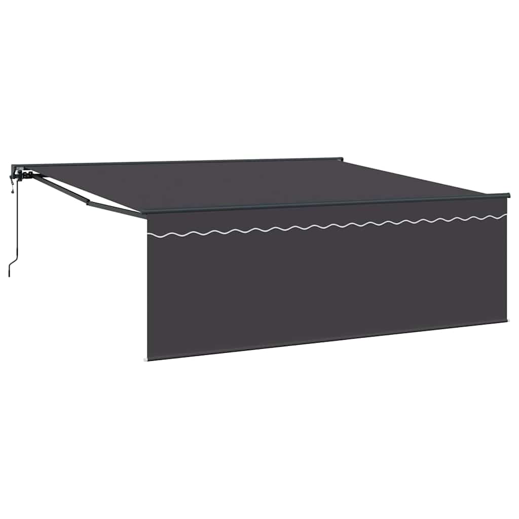 Tenda Retrattile Antracite 400 ÃƒÆ’Ã¢â‚¬â€ 300 cm Poliestere e Alluminio