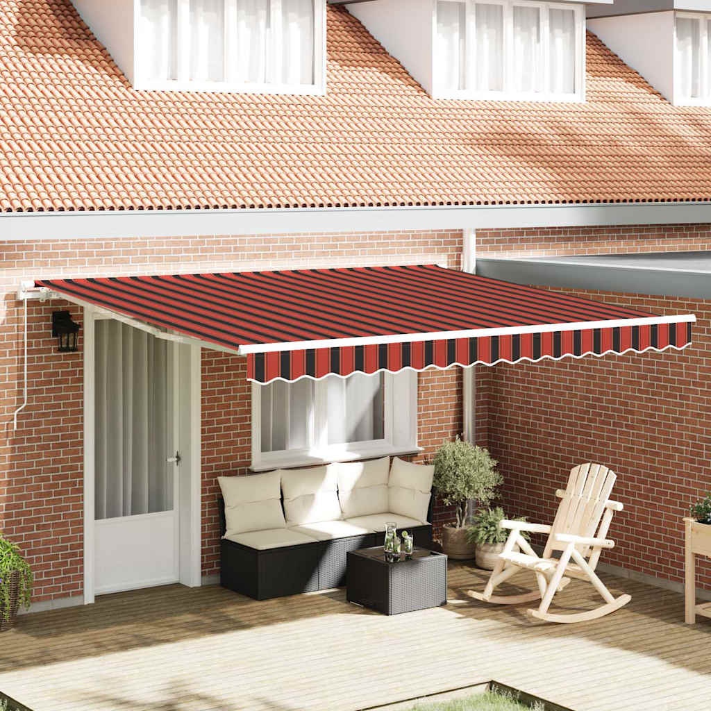 Tenda Retrattile Arancione e Marrone 400 Ã— 300 cm
