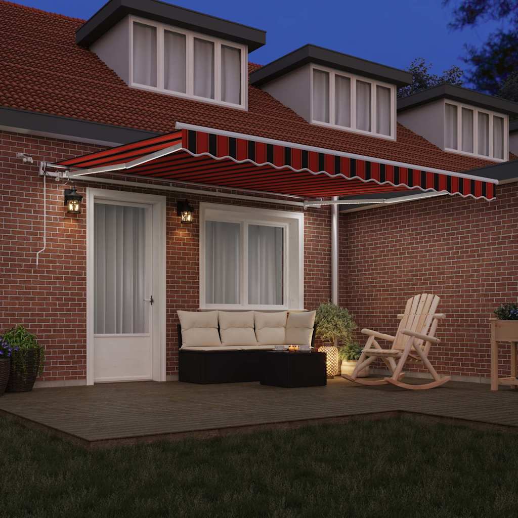 Tenda Retrattile Arancione e Marrone 400 Ã— 300 cm