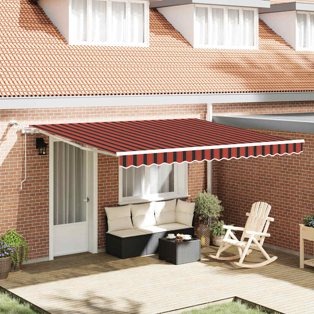 Tenda Retrattile Arancione e Marrone 400 Ã— 300 cm