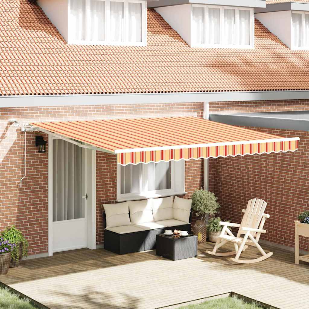Tenda Retrattile Giallo e Arancione 400 Ãƒâ€” 300 cm