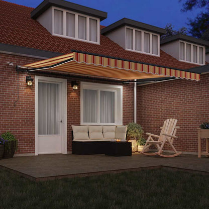 Tessuto per Tenda Giallo e Arancione 400 Ãƒâ€” 300 cm Poliestere