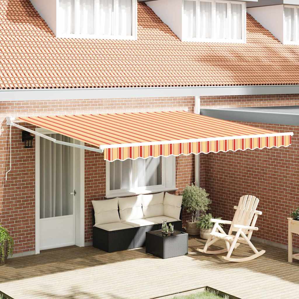 Tenda Retrattile Giallo e Arancione 400 Ãƒâ€” 300 cm