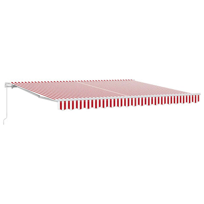 Tenda Retrattile Rosso e Bianco 400 Ã— 300 cm