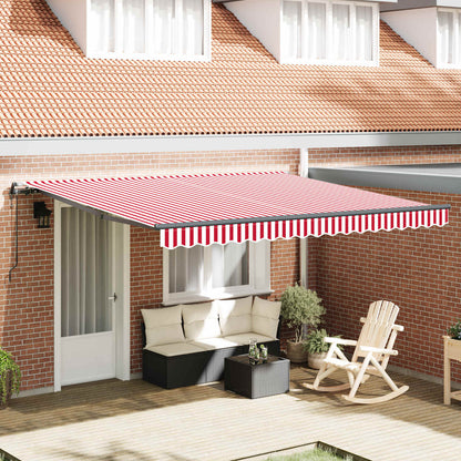 Tenda Retrattile Rosso e Bianco 400 Ã— 300 cm