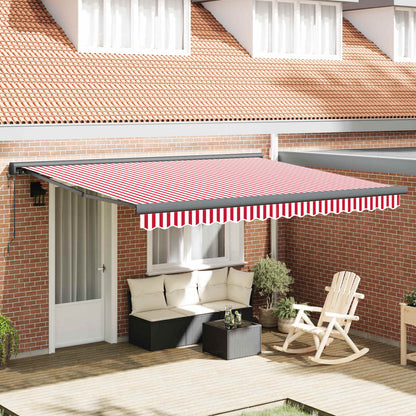 Tenda da Sole Rosso e Bianco 400 Ãƒâ€” 300 cm