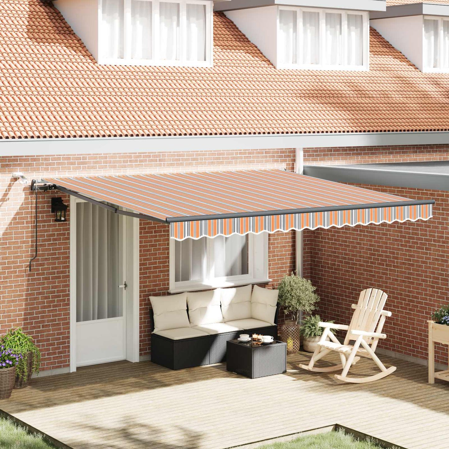 Tessuto per Tenda con Multicolore 400 Ãƒâ€” 300 cm Poliestere