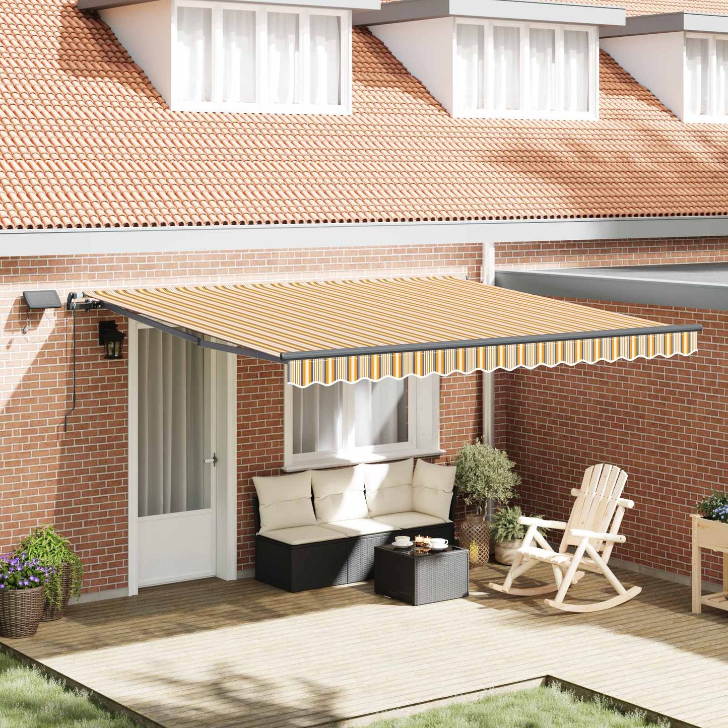 Tenda Retrattile Multicolore 400 Ãƒâ€”300 cm Tessuto