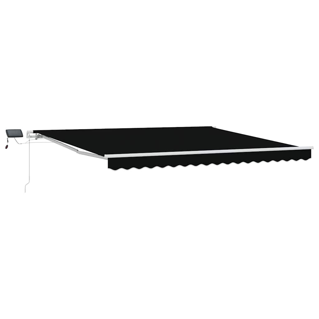 Tenda Retrattile Nero 400 Ãƒâ€” 300 cm Tessuto e acciaio