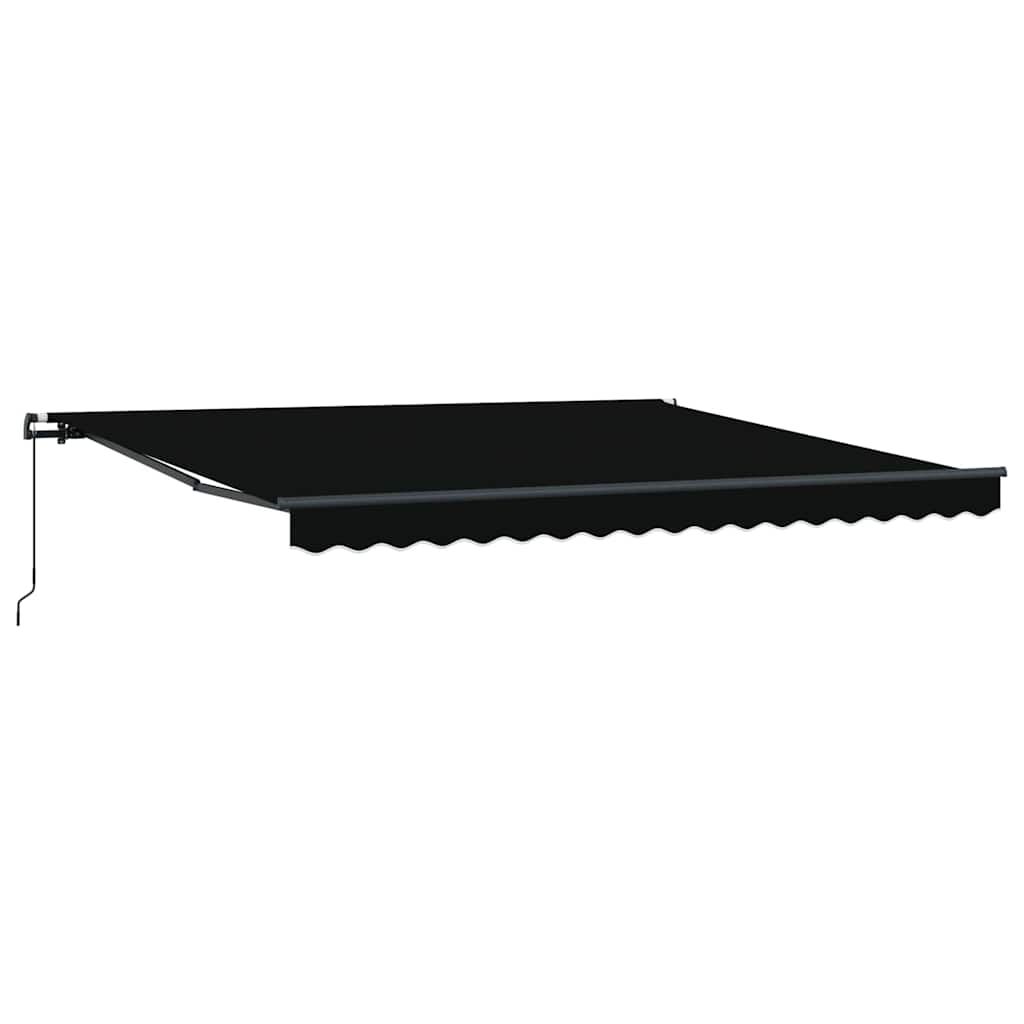 Tenda Retrattile Nero 400 ÃƒÆ’Ã¢â‚¬â€ 300 cm Poliestere e Acciaio