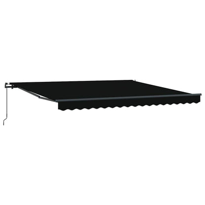 Tenda Retrattile Nero 400 ÃƒÆ’Ã¢â‚¬â€ 300 cm Poliestere e Acciaio