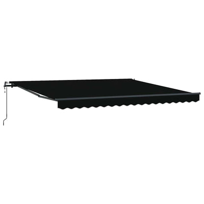 Tenda Retrattile Nero 400 Ãƒâ€” 300 cm Tessuto e Alluminio