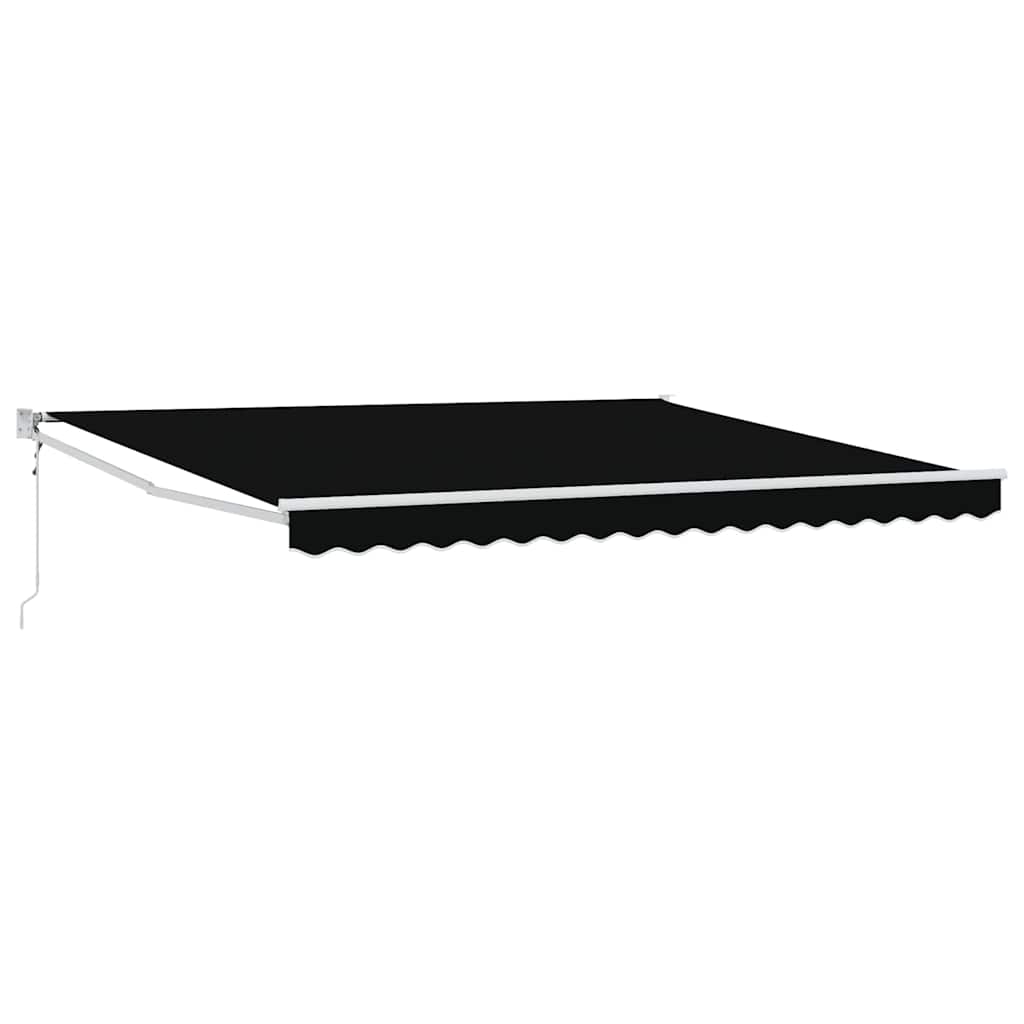 Tenda Retrattile Nero 400 Ãƒâ€” 300 cm Poliestere e Alluminio