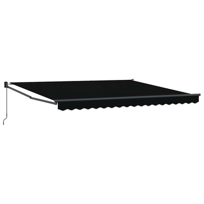 Tenda Retrattile Nero 400 Ãƒâ€” 300 cm Poliestere e Alluminio