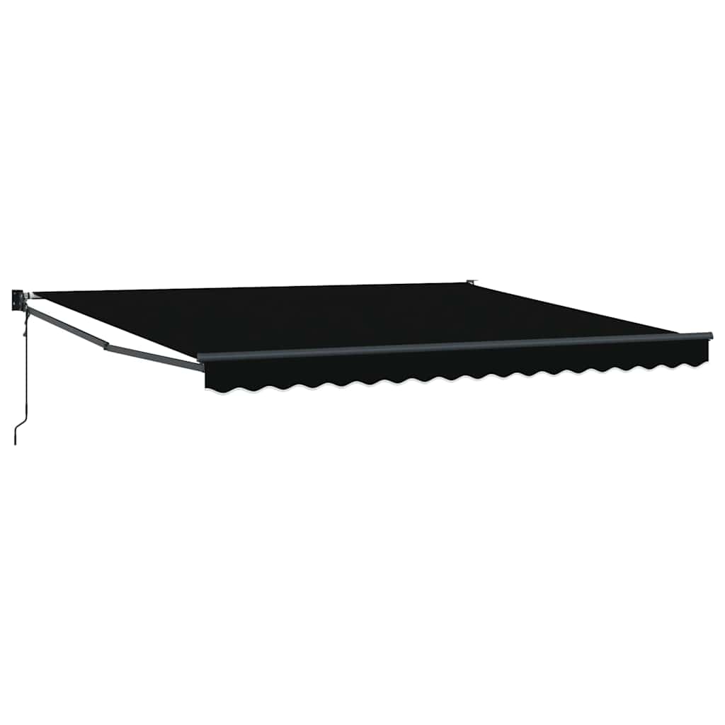 Tenda Retrattile Nero 400 Ãƒâ€” 300 cm Poliestere e Alluminio