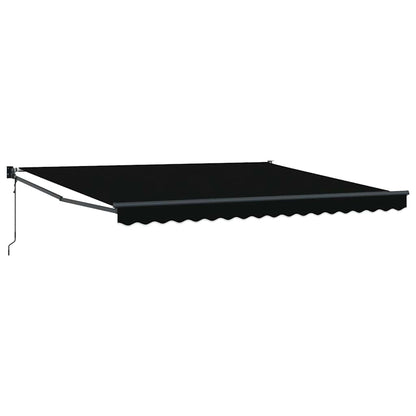 Tenda Retrattile Nero 400 Ãƒâ€” 300 cm Poliestere e Alluminio