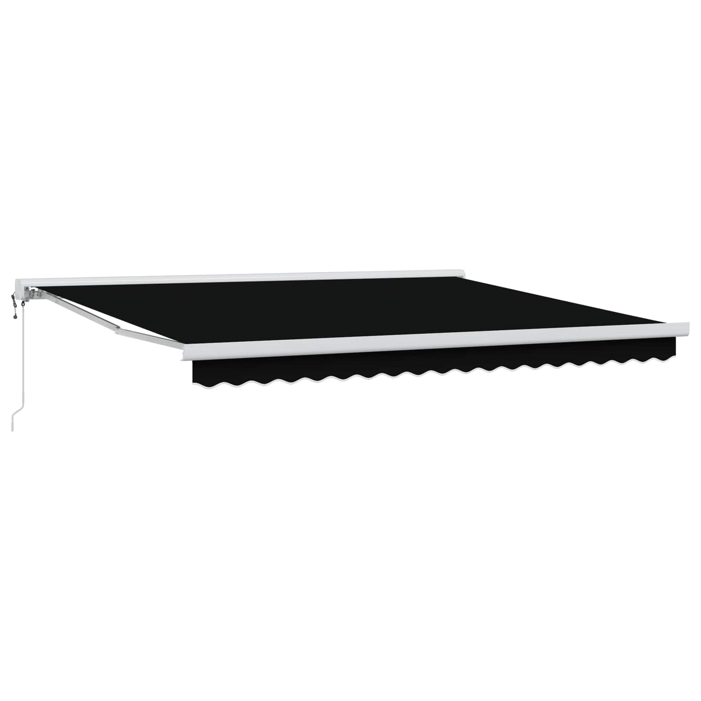 Tenda Retrattile Nero 400 Ã— 300 cm Tessuto e Metallo