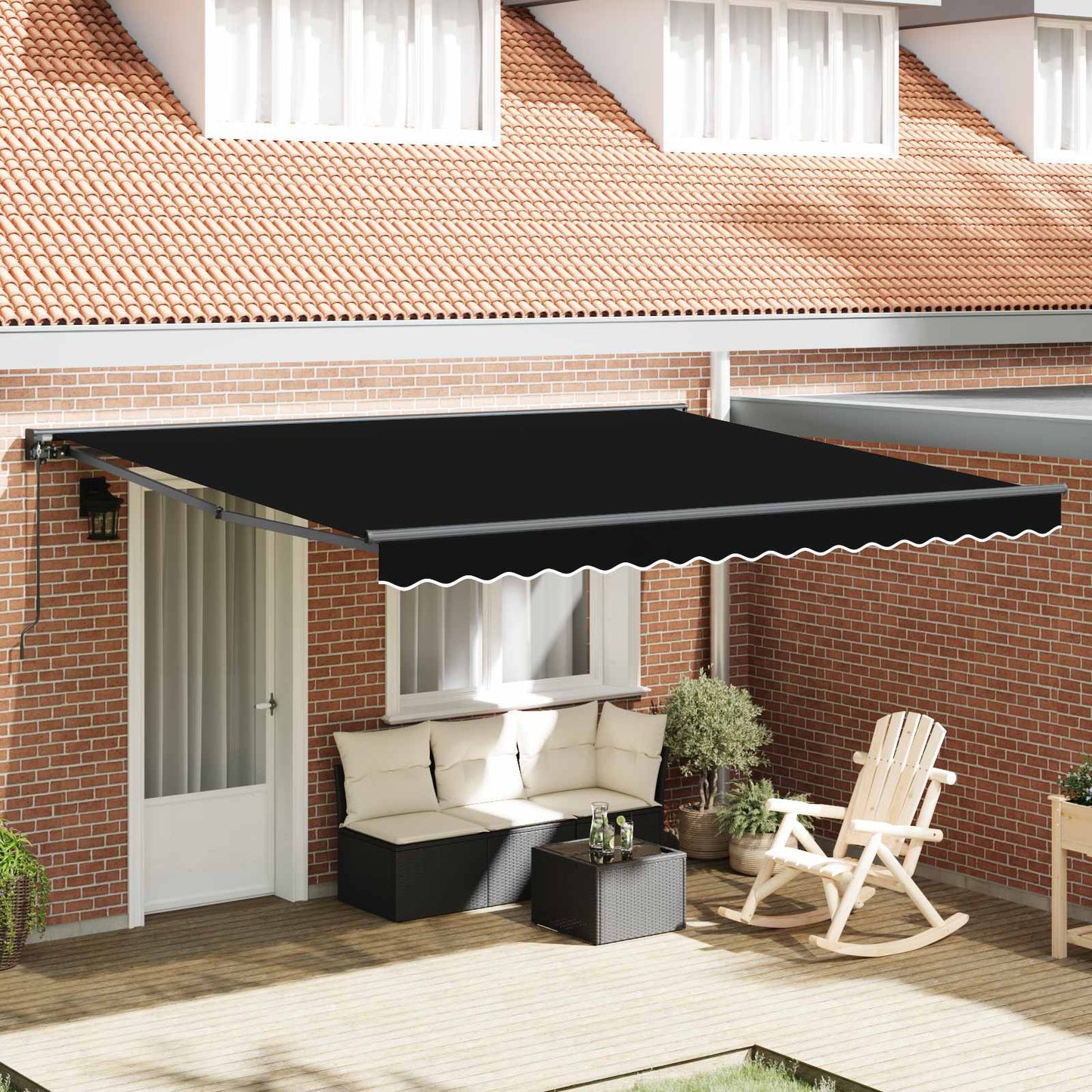 Struttura della tenda Nero 400 Ã— 300 cm