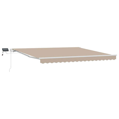 Tenda Retrattile con Beige 400 Ãƒâ€”300 cm Tessuto