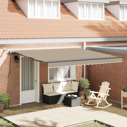Tessuto per Tenda con Beige 400 Ãƒâ€” 300 cm Poliestere