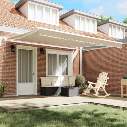 Tenda Retrattile Beige 400 Ã— 300 cm Poliestere e Alluminio