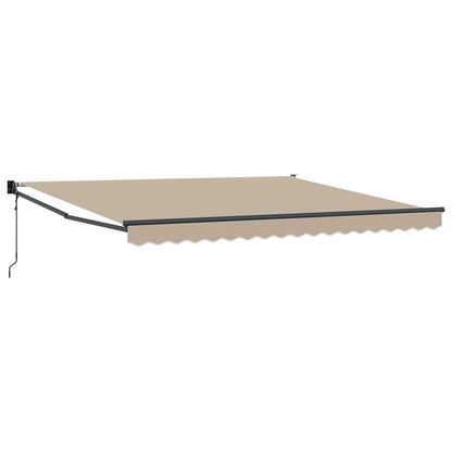 Tenda Retrattile Beige 400 Ã— 300 cm Poliestere e Alluminio