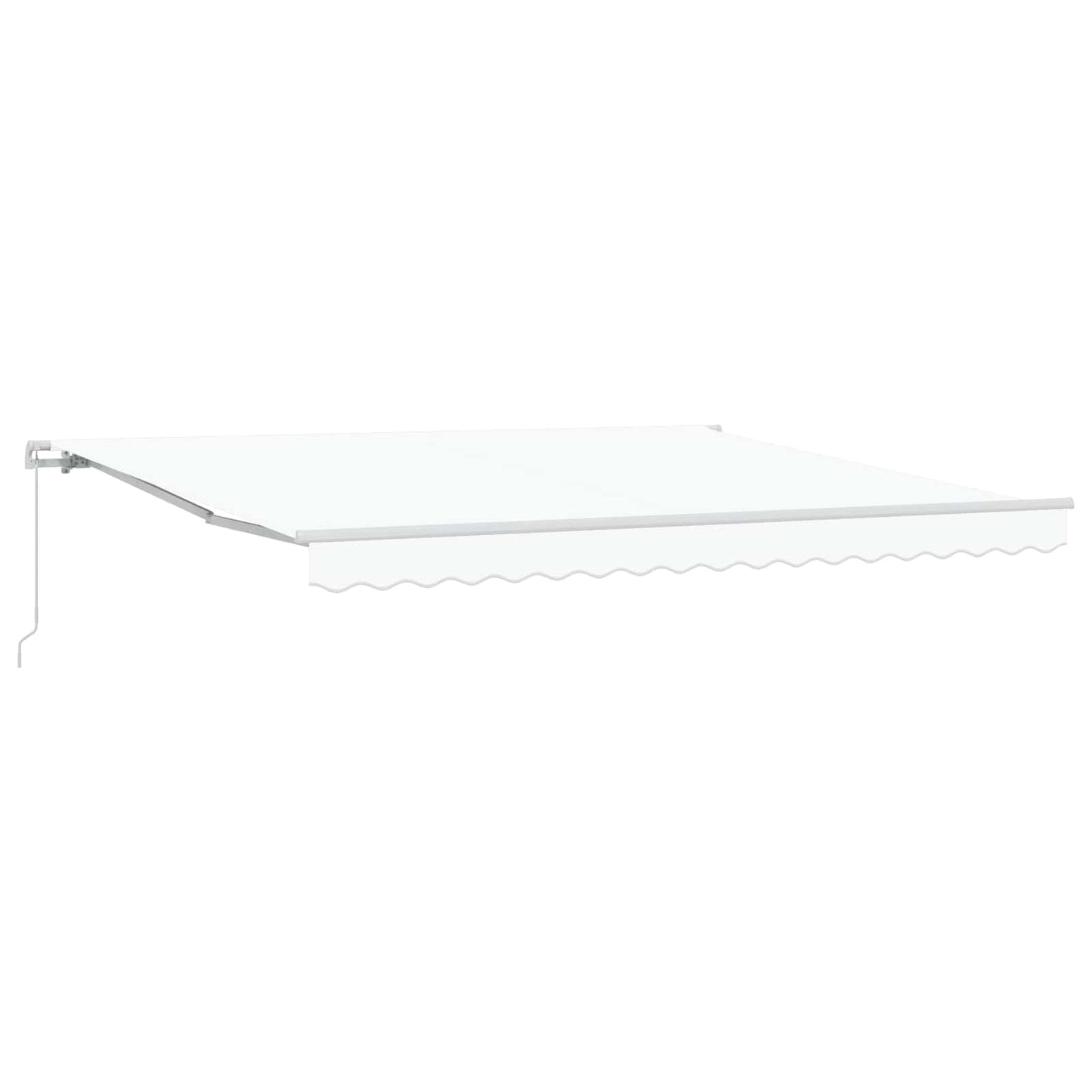 Tenda Retrattile Bianco 400 Ã— 300 cm Poliestere e Alluminio