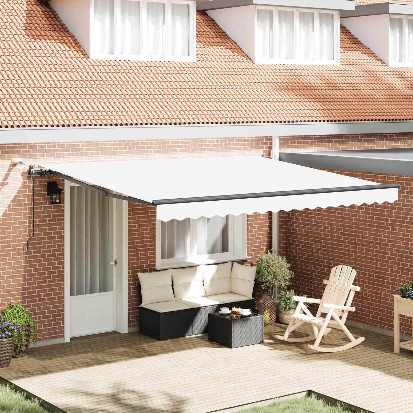 Tessuto per Tenda con Bianco 400 Ãƒâ€” 300 cm Poliestere