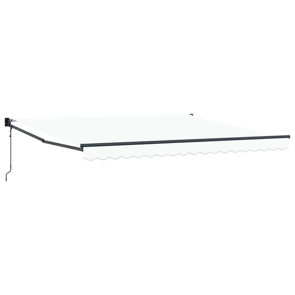 Tenda Retrattile Bianco 400 Ã— 300 cm Poliestere e Alluminio
