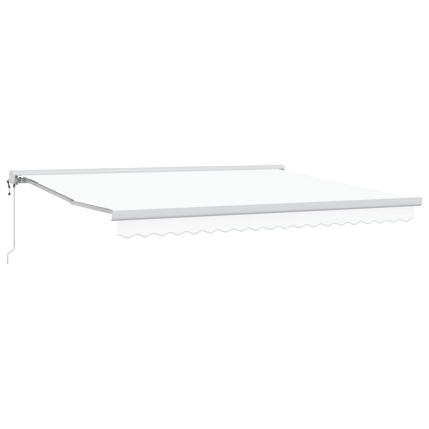 Tenda Retrattile Bianco 400 Ã— 300 cm Tessuto e Metallo