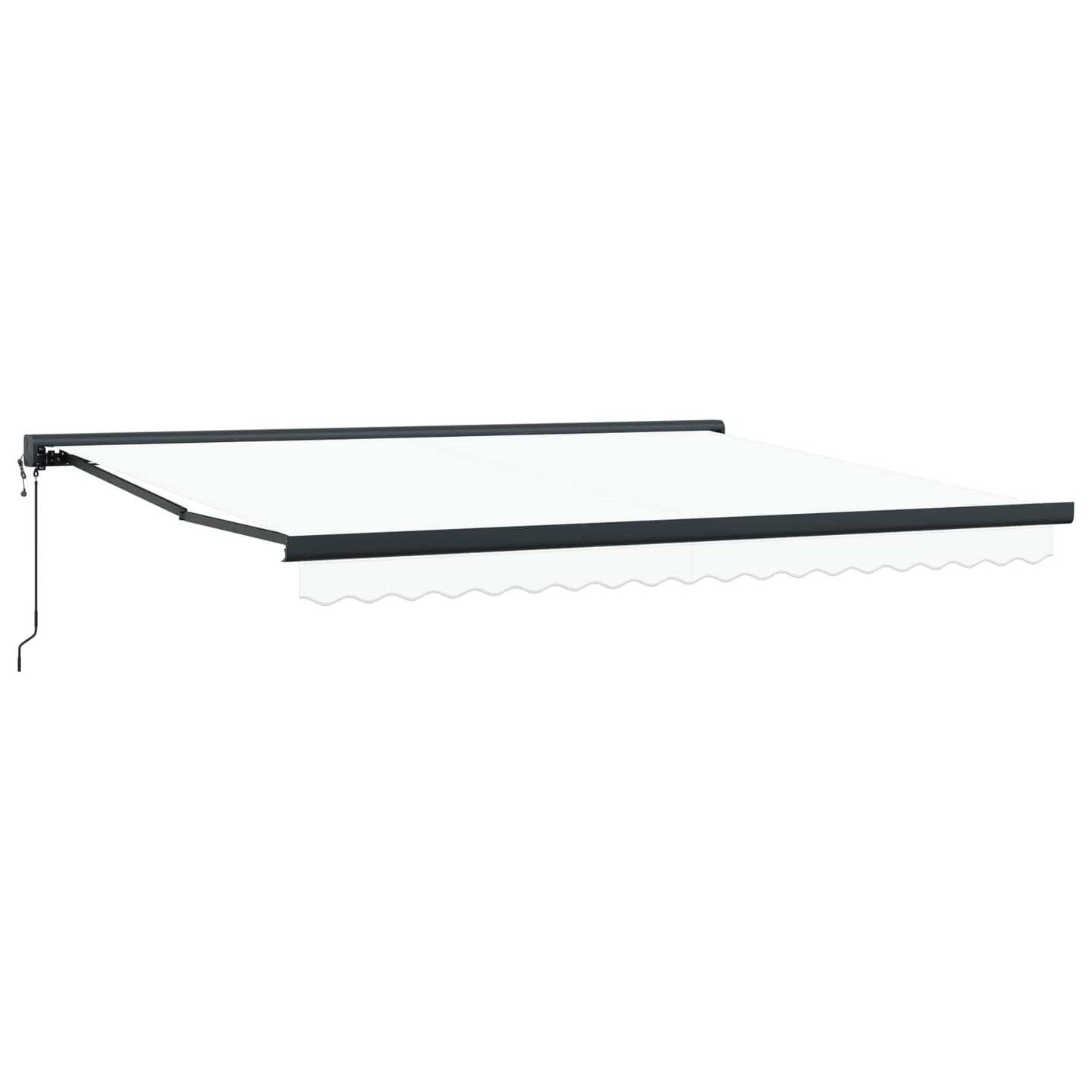 Tenda da Sole Bianco 400 Ãƒâ€” 300 cm Poliestere e Alluminio