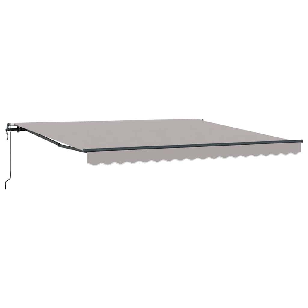 Tenda Retrattile Grigio chiaro 400 Ãƒâ€” 300 cm Tessuto e Alluminio