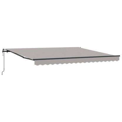 Tenda Retrattile Grigio chiaro 400 Ãƒâ€” 300 cm Tessuto e Alluminio