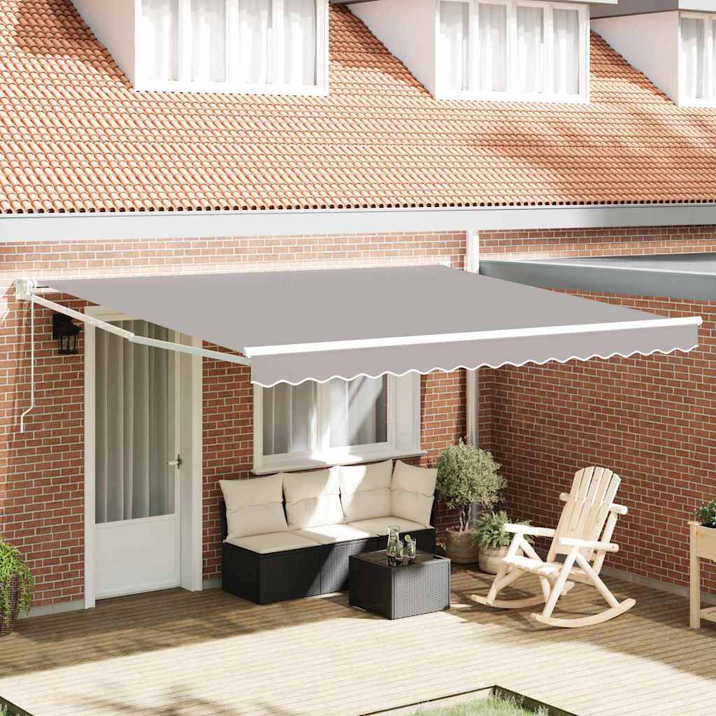 Tettuccio Elettrico Retrattile Grigio chiaro 400 Ã— 300 cm