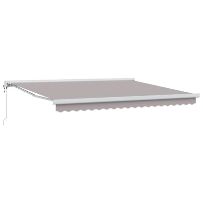 Tenda Retrattile Grigio chiaro 400 Ã— 300 cm Tessuto e Metallo