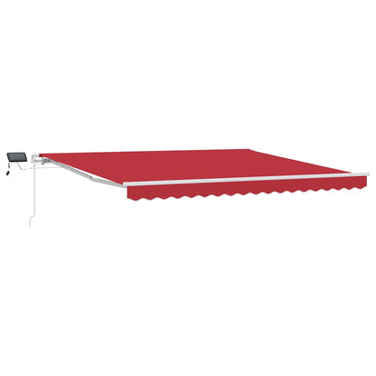 Tenda Retrattile Rosso 400 Ãƒâ€” 300 cm Tessuto e acciaio