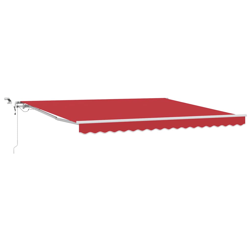 Tenda Retrattile Rosso 400 Ãƒâ€” 300 cm Poliestere e Metallo
