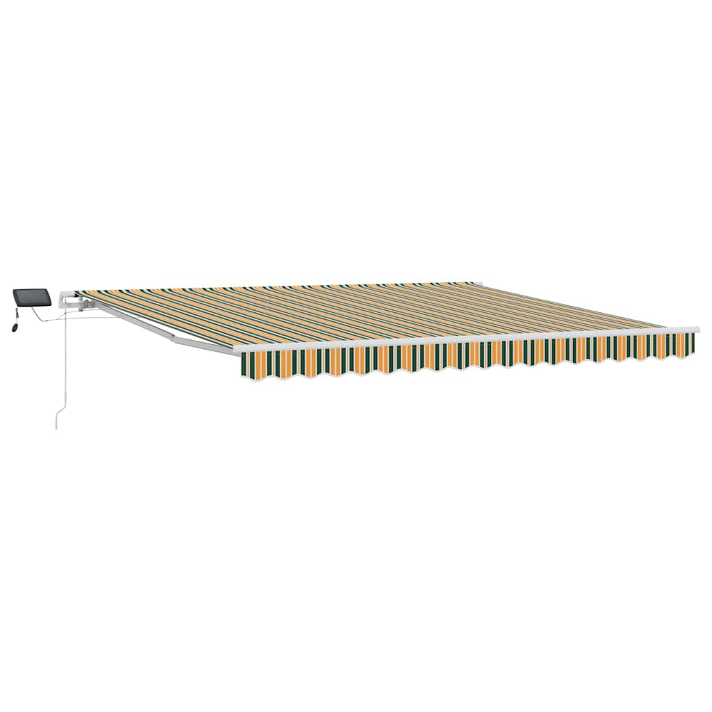 Tenda Retrattile Verde e giallo 400 Ãƒâ€” 300 cm Tessuto e acciaio