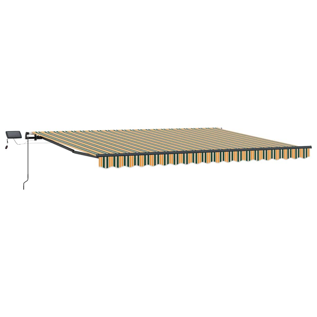 Tenda Retrattile Verde e giallo 400 Ãƒâ€”300 cm Tessuto