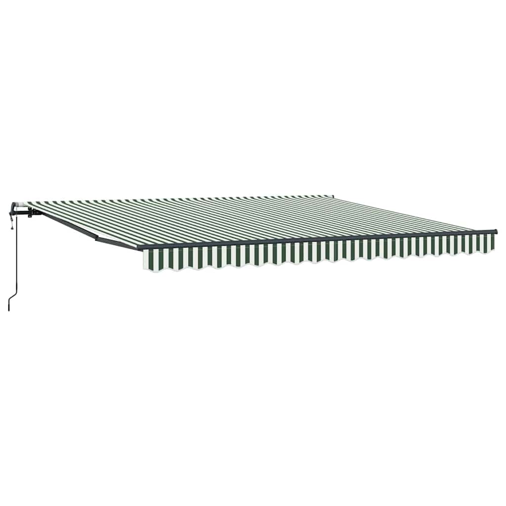 Tenda Retrattile Verde e Bianco 400 Ãƒâ€” 300 cm