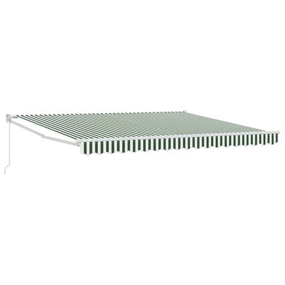 Tenda Retrattile Verde e Bianco 400 Ãƒâ€” 300 cm