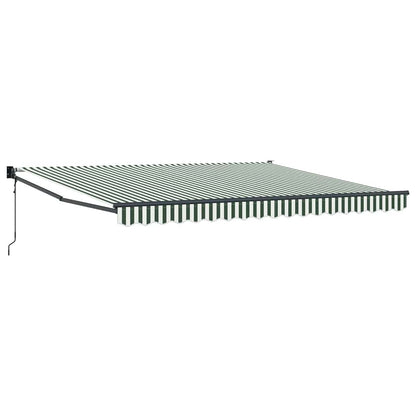 Tenda Retrattile Verde e Bianco 400 Ãƒâ€” 300 cm
