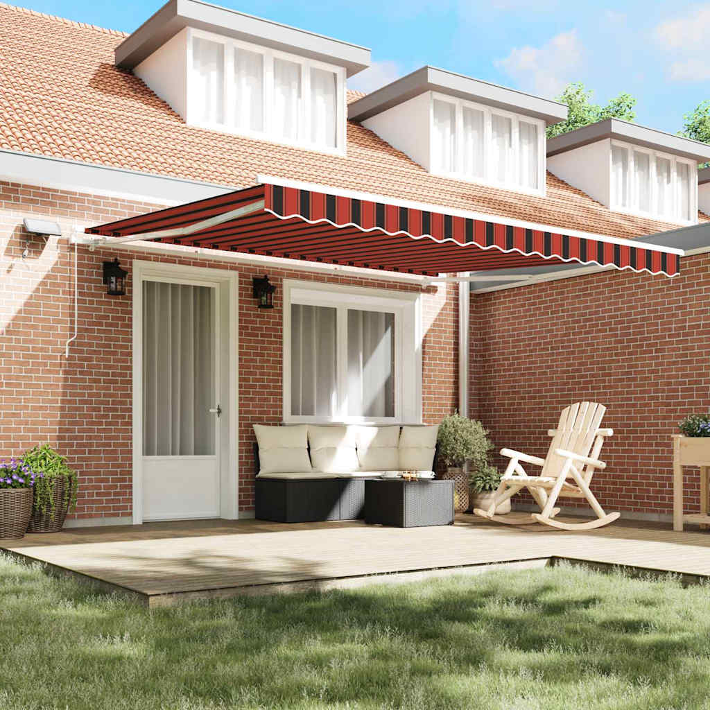 Tenda Retrattile Arancione e Marrone 400 Ã— 300 cm
